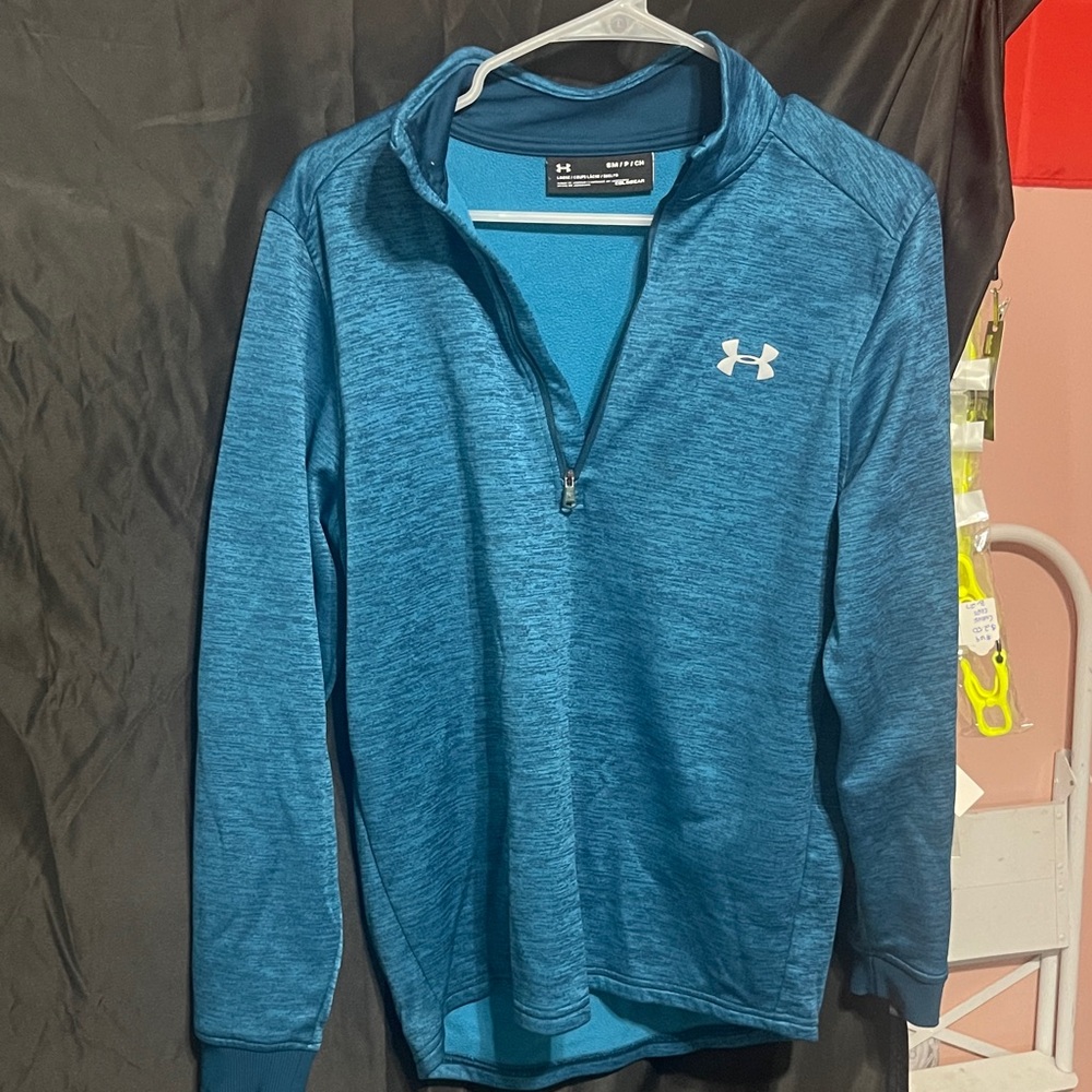 Under Armour Teal Quarter-Zip Pullover